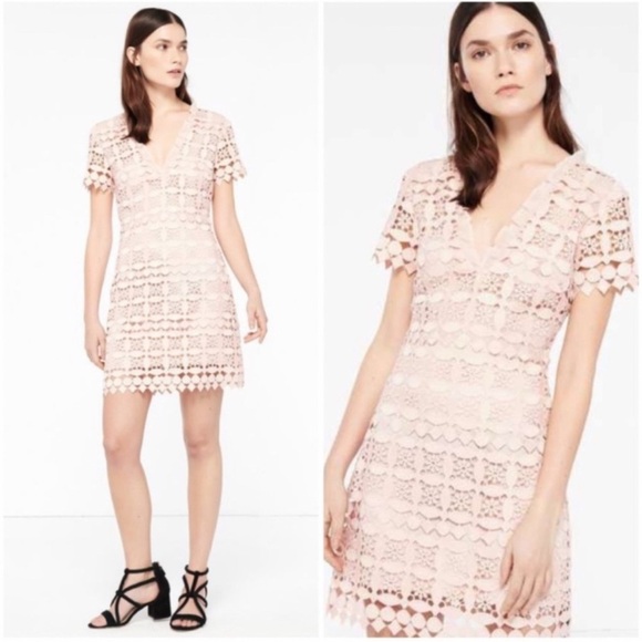 Sandro Paris Manureva Pink Lace Dress 6 - Picture 4 of 15